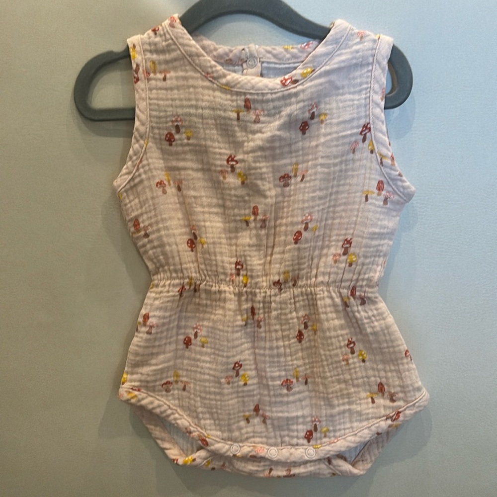 Organic fall baby girl romper 12-18 month